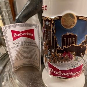 limited edition Budweiser holiday Stein